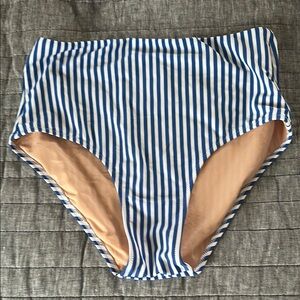 J. Crew Striped Bikini Bottom